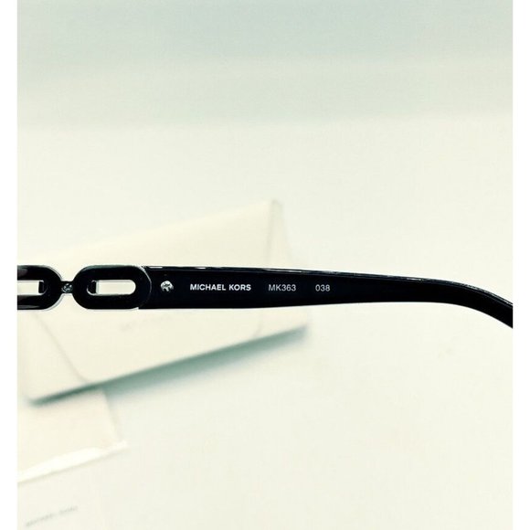 MICHAEL KORS Eyeglasses MK363 038 Black Silver Plastic Metal Frames 52*17*135 - Picture 5 of 6